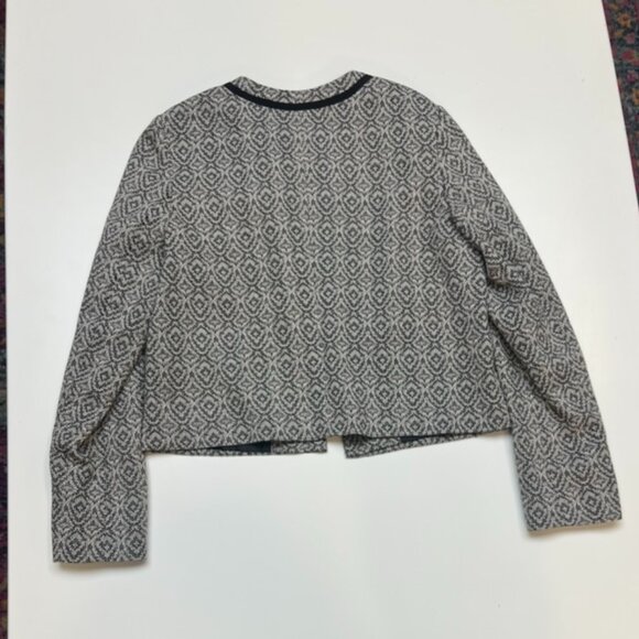 Banana Republic Factory Geometric Gray Blazer - Picture 3 of 3